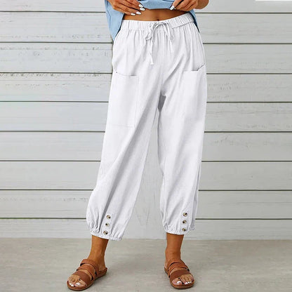 Comfortable High Waisted Casual Pants