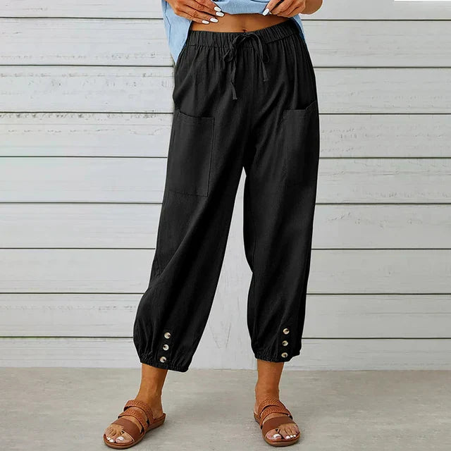 Comfortable High Waisted Casual Pants