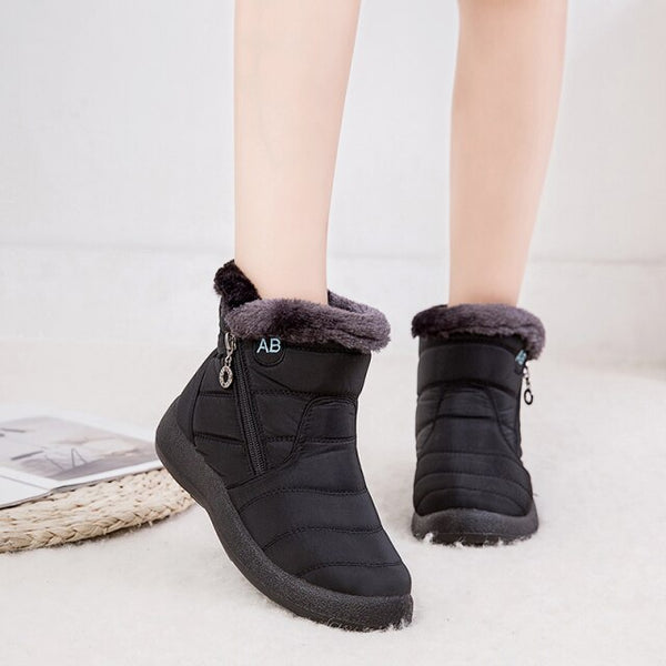 Women's Quilted Mid Ankle Flat Boots