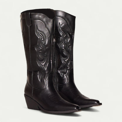 Women's Western Embroidered Boots - VibreMode