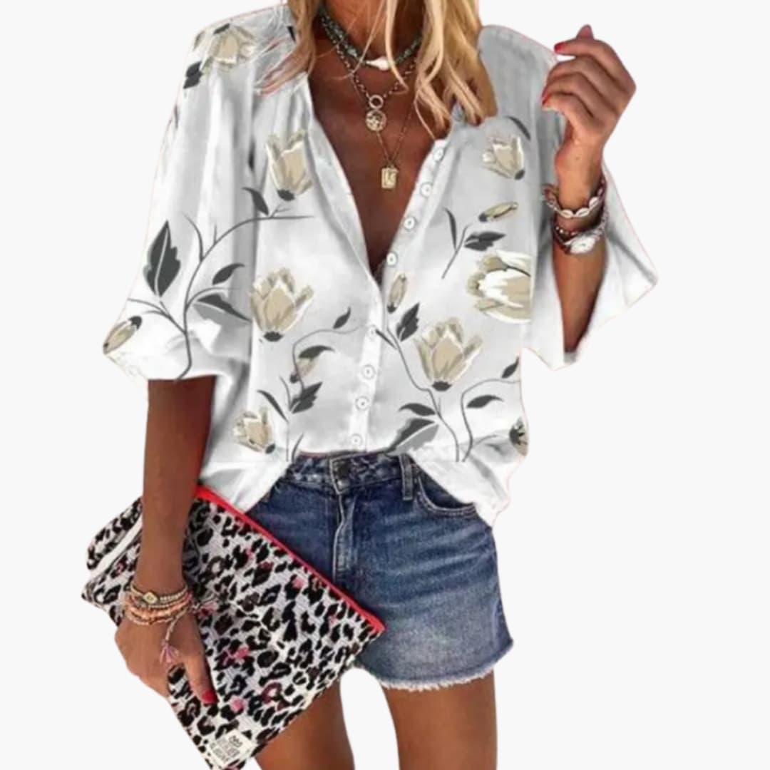 Women's Floral Blouse Woven