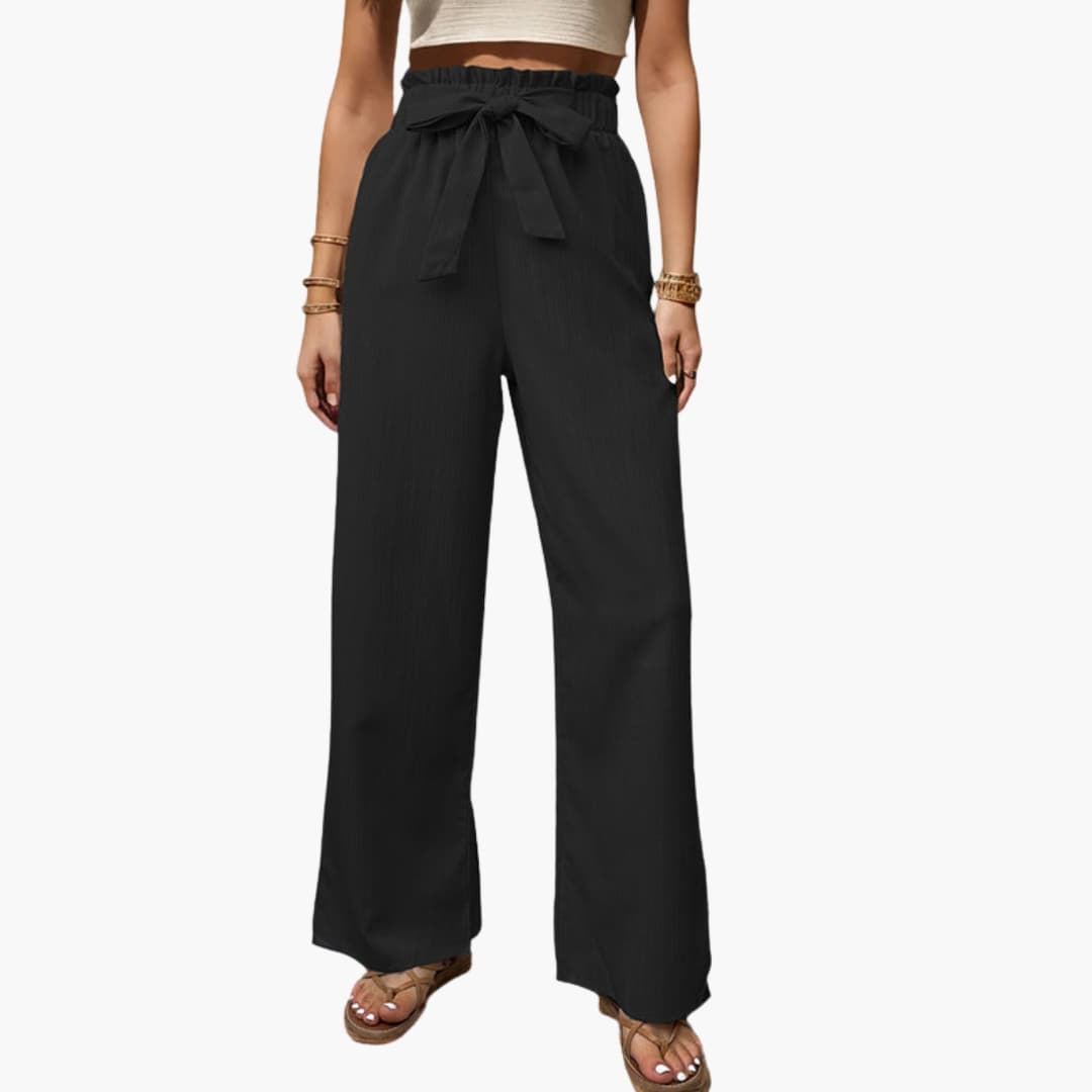 Women's Printed Palazzo Pants Stretch Waist