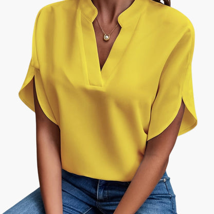 Women's Long Sleeve Blouse Round Neck