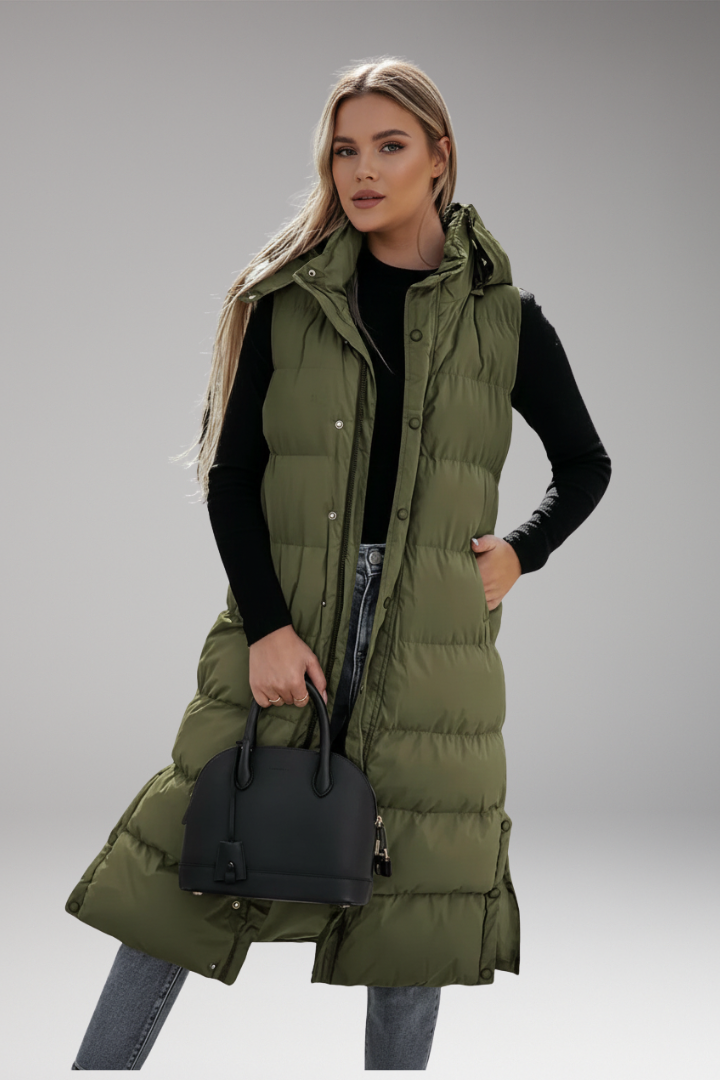 Women's Puffer Jacket Quilted Hooded