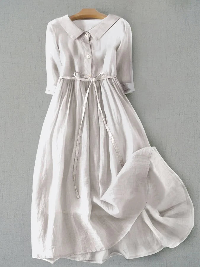 Elegant Ladies' Flowy Midi Evening Dress