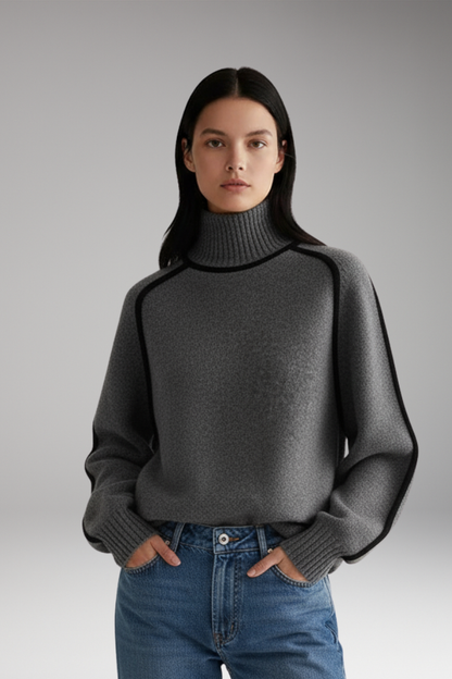 Women's Turtleneck Sweater High Collar
