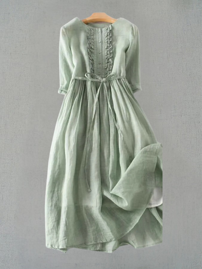 Elegant Ladies Retro Style Dress - VibreMode
