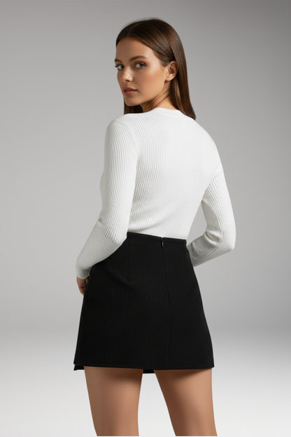 Women's Woven Skirt Elastic Waist