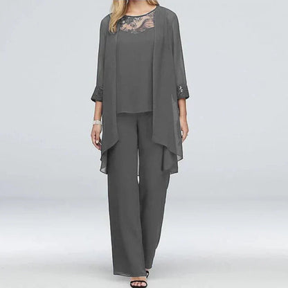 Chic Ladies 3 Piece Spring Pants Outfit