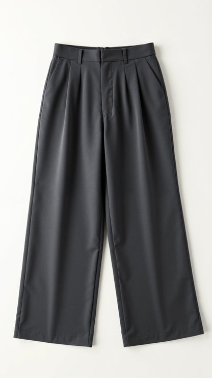 Women's Wide Leg High Waist Pants Pleated Front