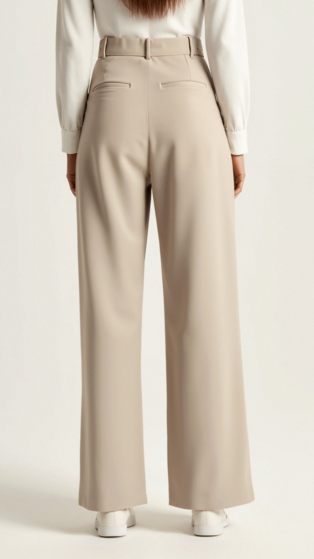 Women's Wide Leg High Waist Pants Pleated Front