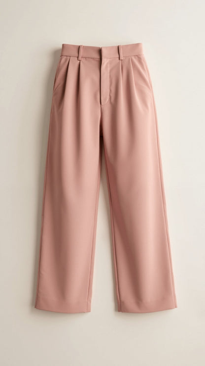 Women's Wide Leg High Waist Pants Pleated Front