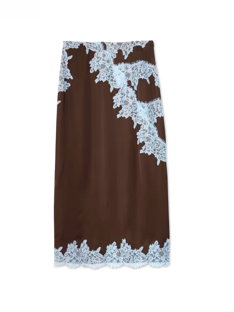 Women's Lace And Skirt Set