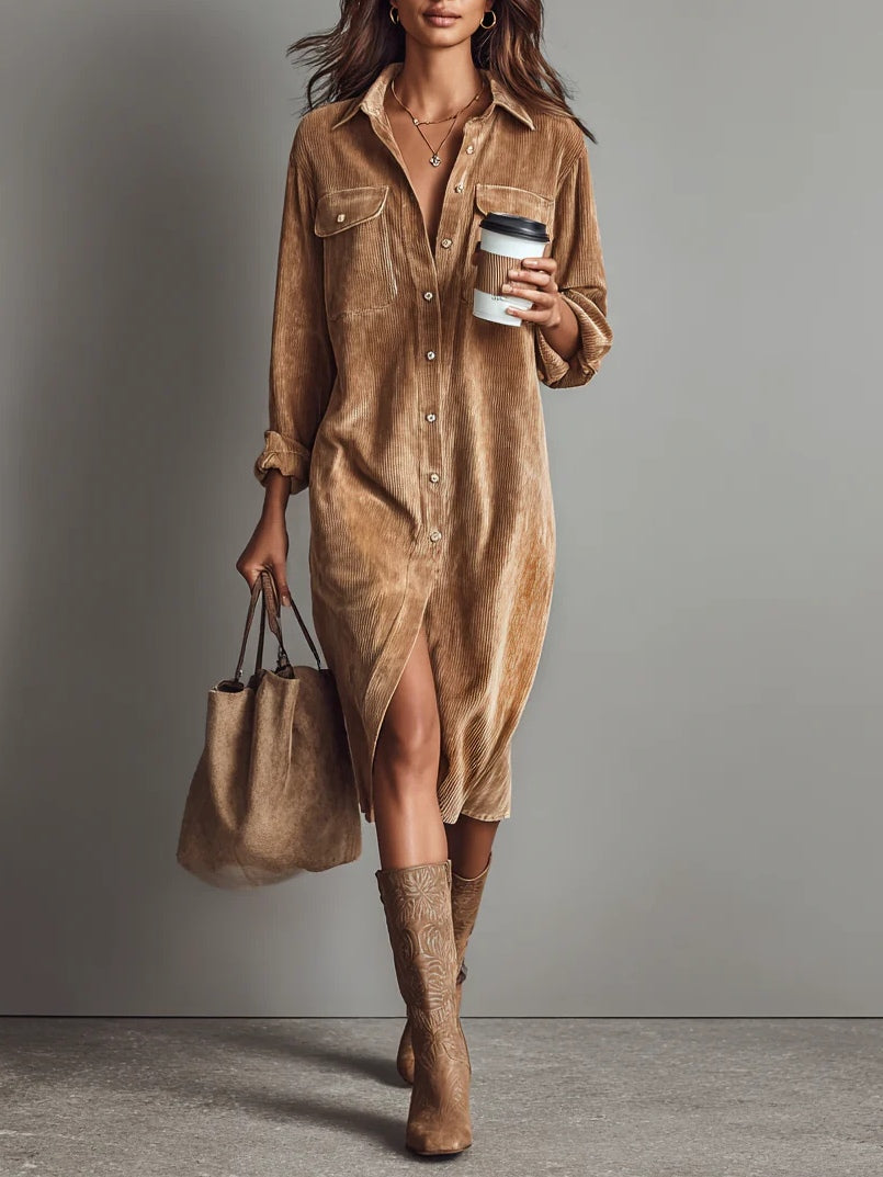 Women's Flared Hem Dress - VibreMode