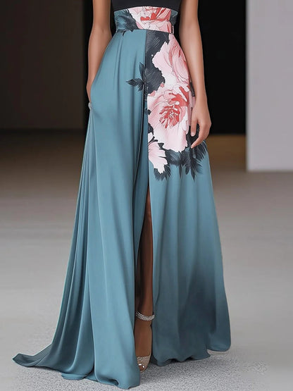Beautiful Floral Off Shoulder Maxi Dress