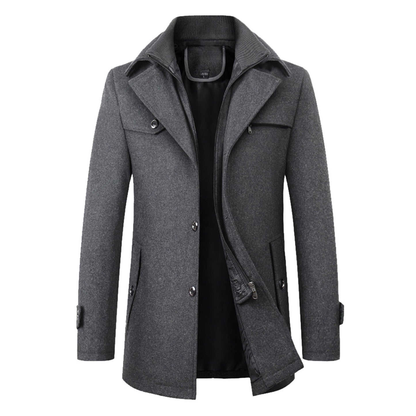 Elegant Double Collar Coat