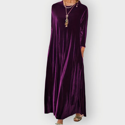 Women's Velvet Maxi Dress