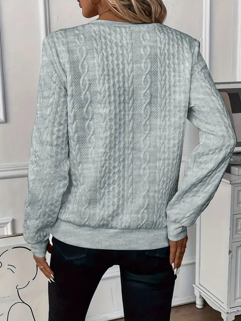 Soft Crew Neck Sweater with Chic Style