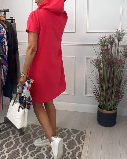 Women's Casual Knee Length Short Sleeve Dress