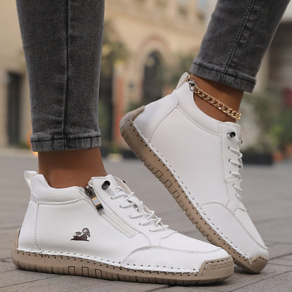 Ladies Comfortable Spring Lace Up Walking Shoes