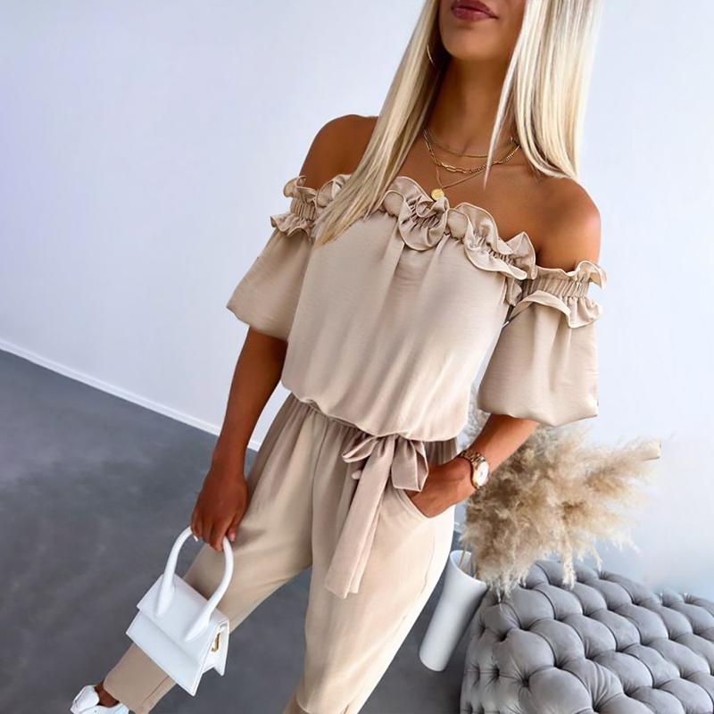 Women's Off-Shoulder Jumpsuit - VibreMode