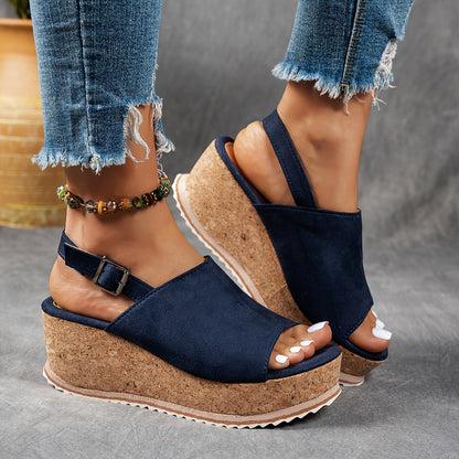Comfortable Heeled Ankle Strap Sandals