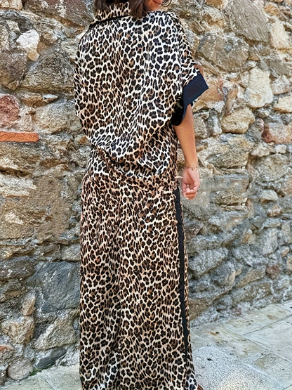 Women's Two Piece Collared Set