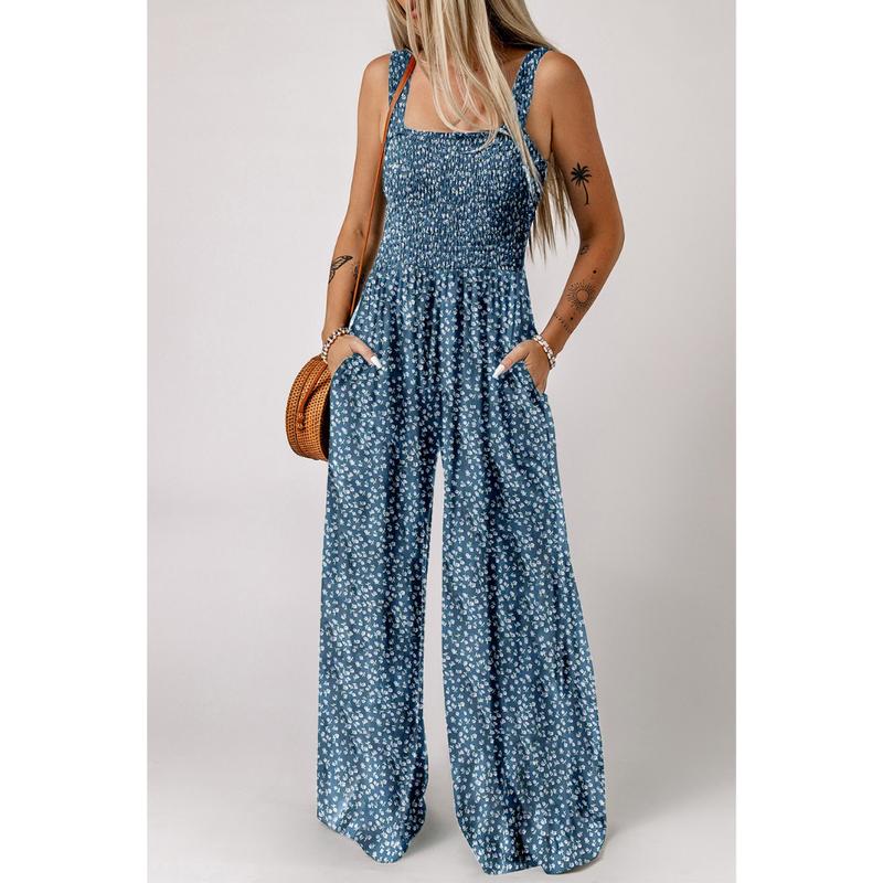 Women's Spring Jumpsuit Vibrant Print