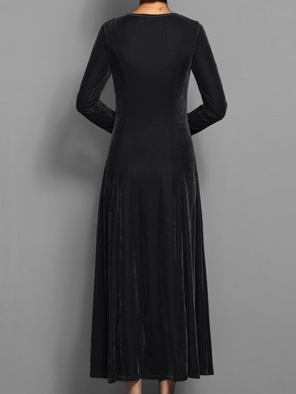 Women's Maxi Dress Flared Skirt