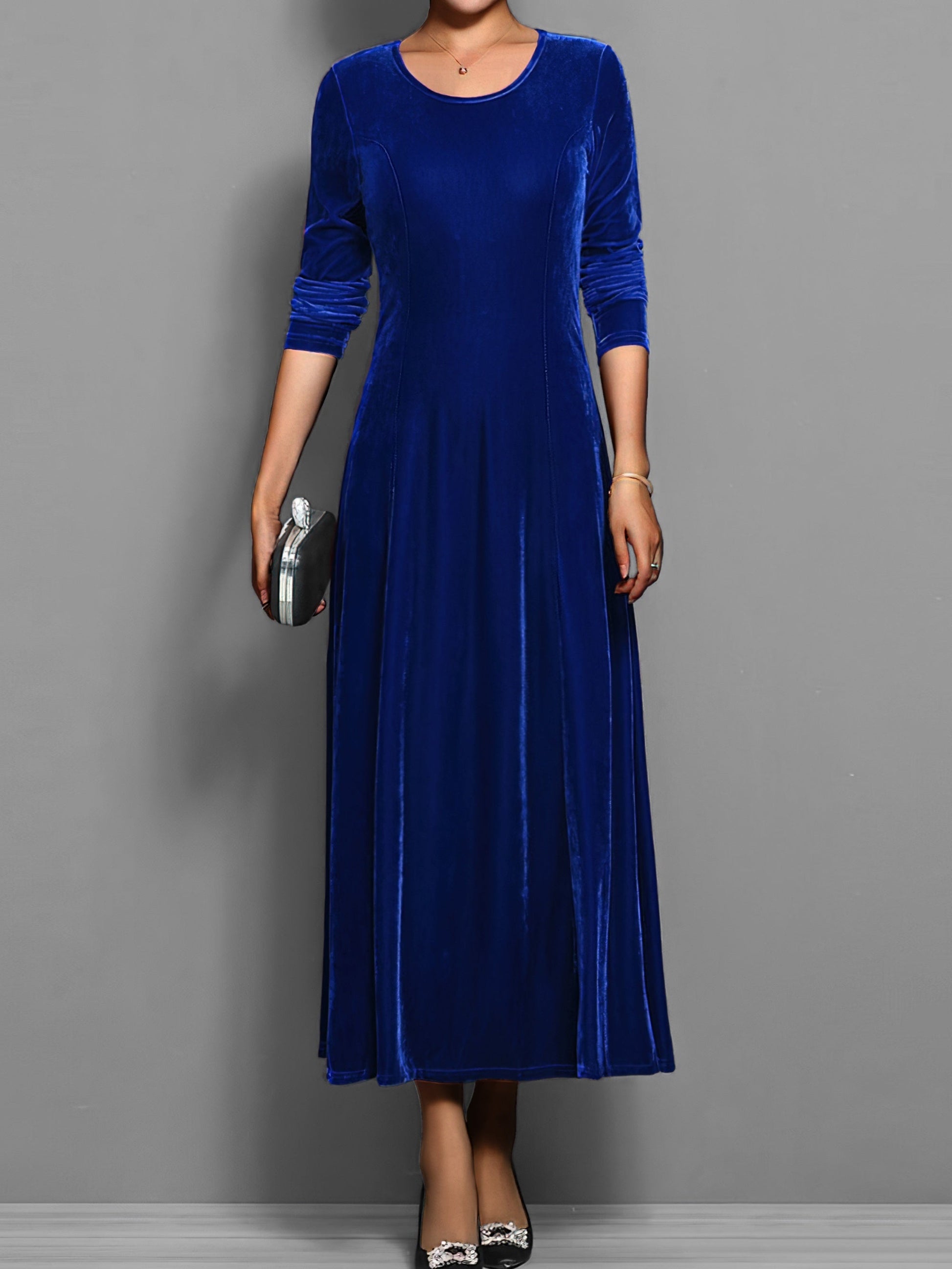 Women's Maxi Dress Flared Skirt - VibreMode