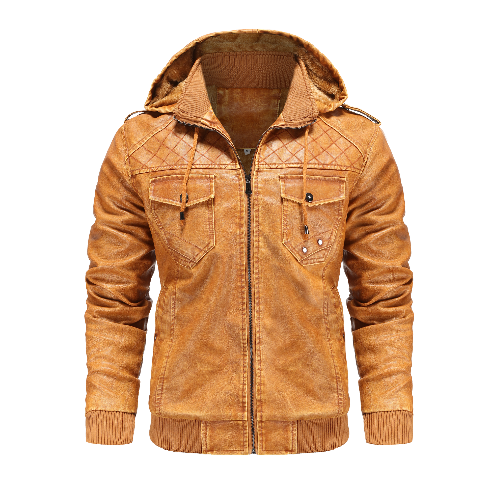 Image of Alan | Men's Hooded Bomber Jacket