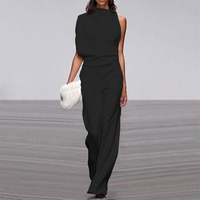 Image of Alison | Women's High-Waisted Wide Leg Dress Pants