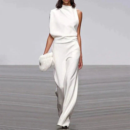 Image of Alison | Women's High-Waisted Wide Leg Dress Pants