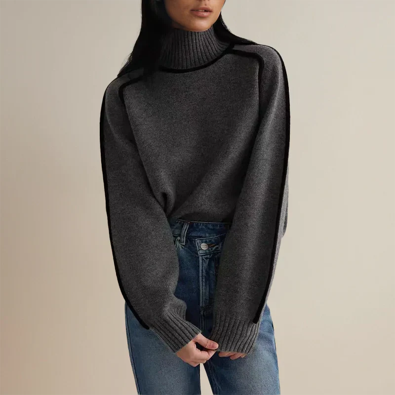 Women's Folded High Neck Sweater