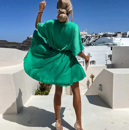 Chic Ladies' Wrap Mini Dress