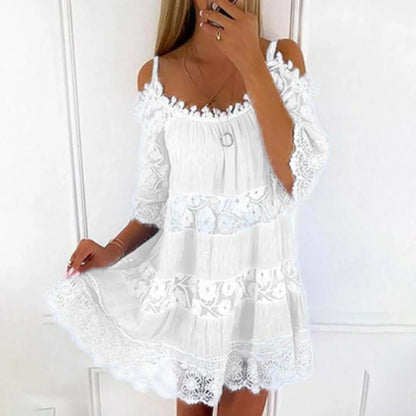 Image of Angie | Women's Cold Shoulder Mini Dress