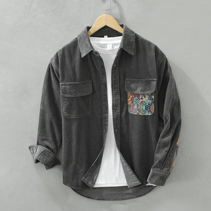 Image of Anthony | Men's Long Sleeve Corduroy Shirt