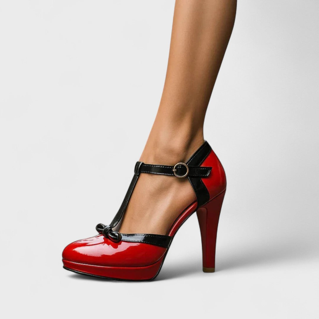 Comfortable High Heel Wedding Shoes for Women Round Toe