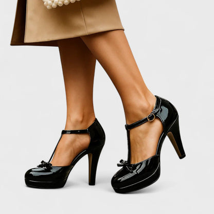 Comfortable High Heel Wedding Shoes for Women Round Toe