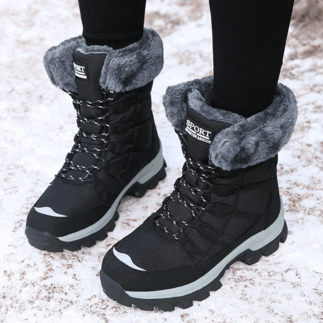 Women's Mid Calf Boots Padded Collar