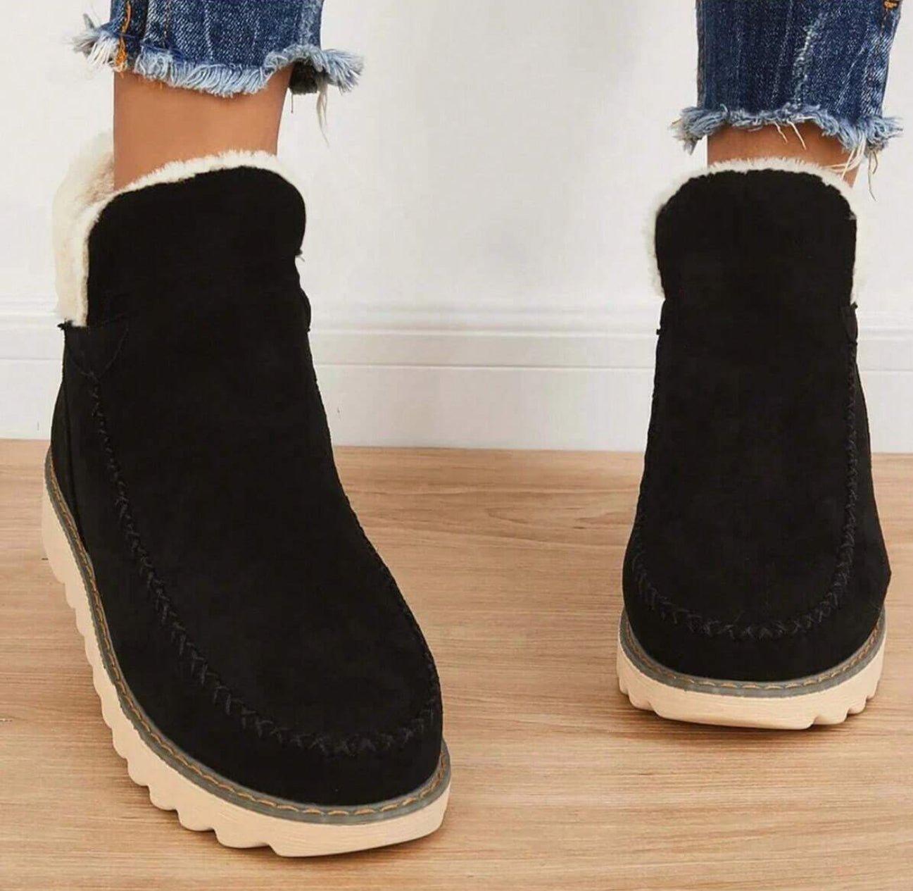 Women's Winter Boots Lined Slip-On