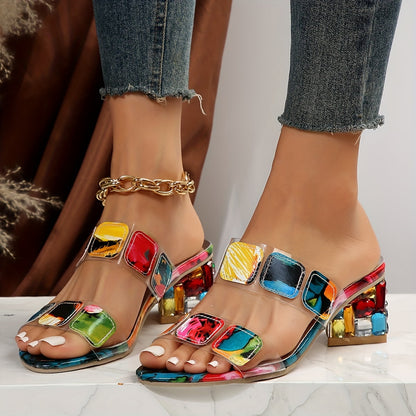 Women's Block Heel Open Toe Sandals