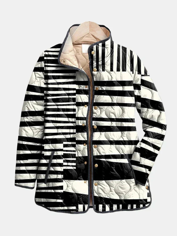 Women's Snap Button Jacket - VibreMode