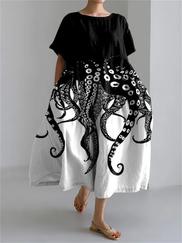 Raffaella Women's Summer Dress Flowy Unique Casual - VibreMode