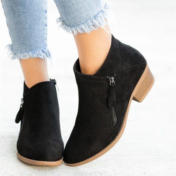 Women's orthopedic leather boots