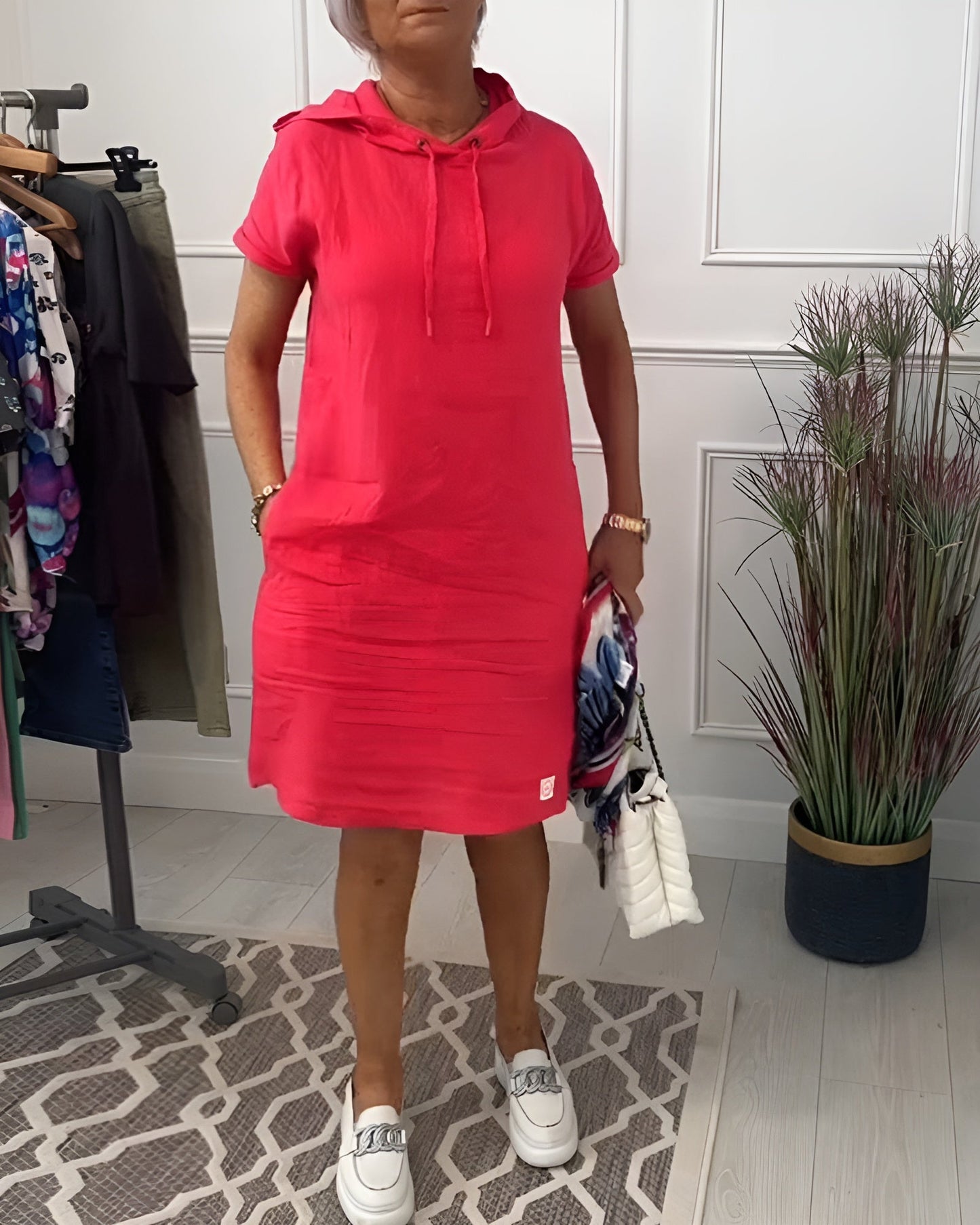 Women's Relaxed Hoodie Dress - VibreMode