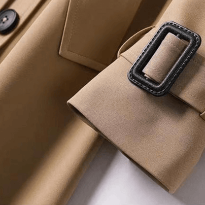 Women's Classic Double-Breasted Trench Coat