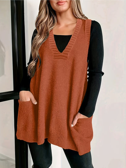 Women's V-Neck Vest Casual