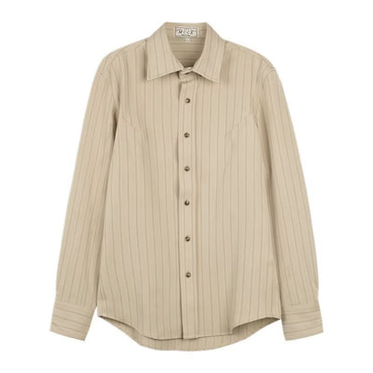 Men's Long Sleeve Button-Up Dress Shirt