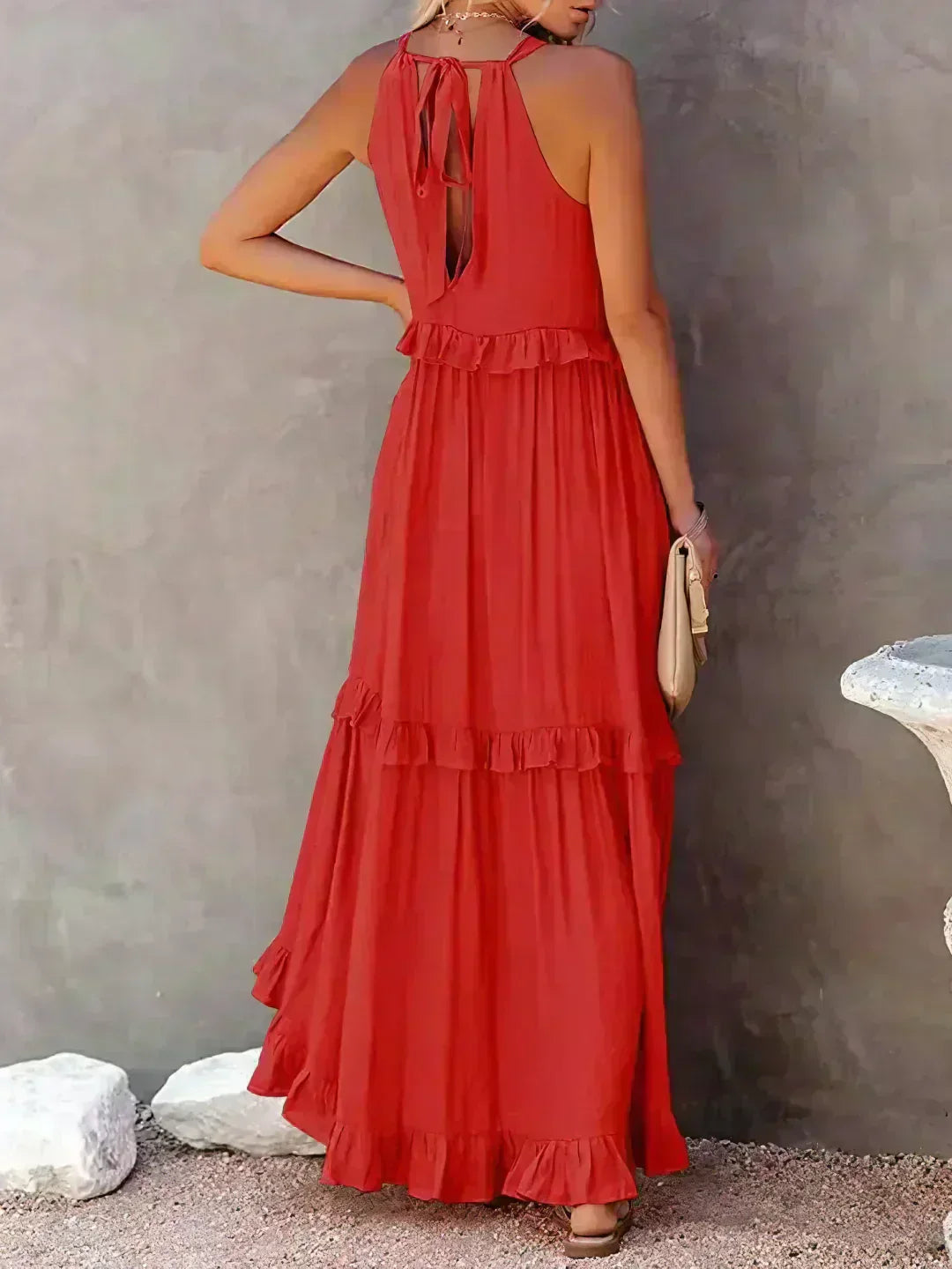 Women's Maxi Dress Layered Tier Design